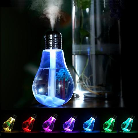 Humidificador de aire, difusor de Aceite esencial de Aroma ultrasónico con luz nocturna LED de 7 colores, 400ML, Humidificador ultrasónico de vapor, purificador de aire frío ► Foto 1/6