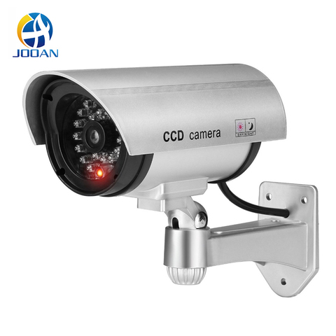 Cámara falsa simulada cámara de vigilancia CCTV DE SEGURIDAD impermeable con luz Led cámara de simulación Interior Exterior ► Foto 1/6