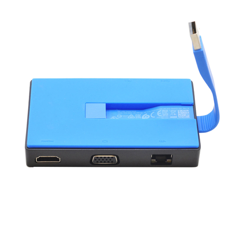 USB 3,0 compatible con HDMI VGA docking estación Chip de Displaylink USB 3,0 a cable HDMI RJ45 convertidor USB para win10/8/MAC ► Foto 1/6