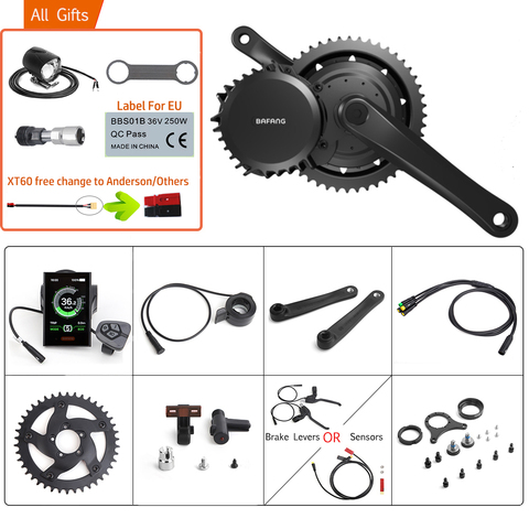 Bafang-Motor de tracción media BBSHD/BBS03B, 48V, 1000W, 40T, BB eléctrico, 68-73MM, equipos de conversión para bicicleta eléctrica 8FUN, pantalla de Motor potente ► Foto 1/6