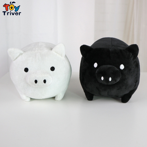 Cerdo de amor cerdo negro Kawaii, juguetes de peluche, muñecos de animales de peluche para niños y niñas, juguetes para niños y adultos, regalo de cumpleaños, decoración del hogar ► Foto 1/6