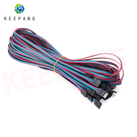 KeePang-Cable de puente hembra a hembra para impresora 3D, Cable Dupont de 1M y 4 pines, piezas de impresora 3D, Cable de cobre de 1000mm ► Foto 1/5