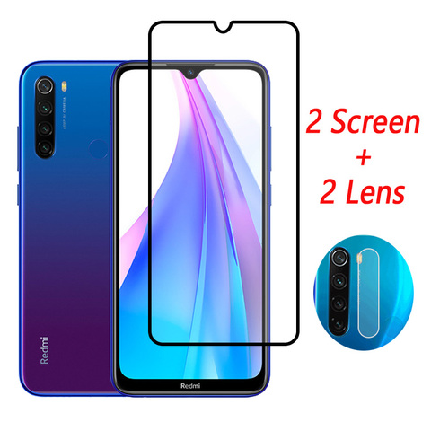 Cubierta completa de vidrio templado para Redmi Note 8 T Protector de pantalla para Redmi Note 8 T 8 T cámara de vidrio para Xiaomi Redmi Note 8 T vidrio ► Foto 1/6