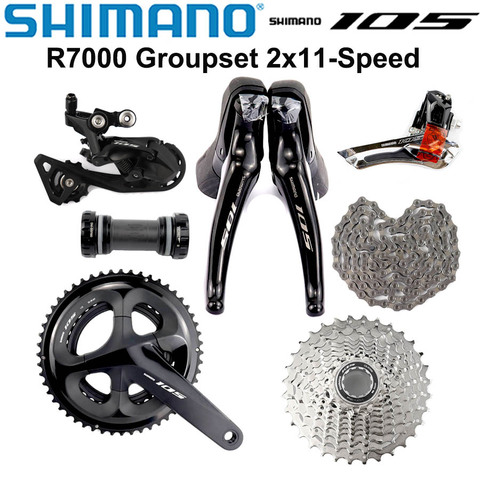 SHIMANO 5800 105 R7000 grupo 105 de 5800 desviadores de bicicleta carretera 50-34 52-36 53-39T 165, 170, 172,5, 175MM 28 30T 32T 34T ► Foto 1/1