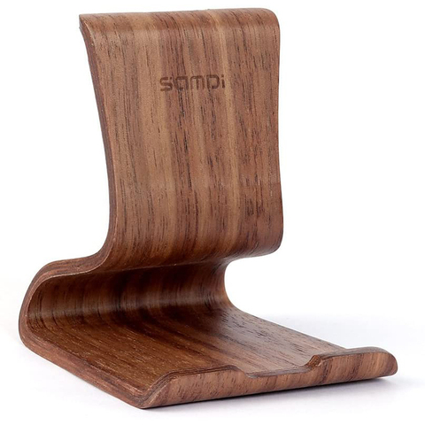 Soporte Universal para teléfono móvil, soporte de madera de nogal y abedul para tabletas, para iOS y Android ► Foto 1/6