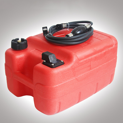 12L/24L barco motor de barco marino fuera de borda tanque de combustible caja de aceite espeso rojo portátil antiestático resistente a la corrosión ► Foto 1/5