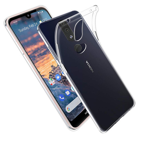 Funda de silicona suave transparente 2022 para Nokia 4,2 cubierta trasera Ultra fina transparente TPU 360 protector para teléfono móvil armadura Nokia4.2 bolsa ► Foto 1/6