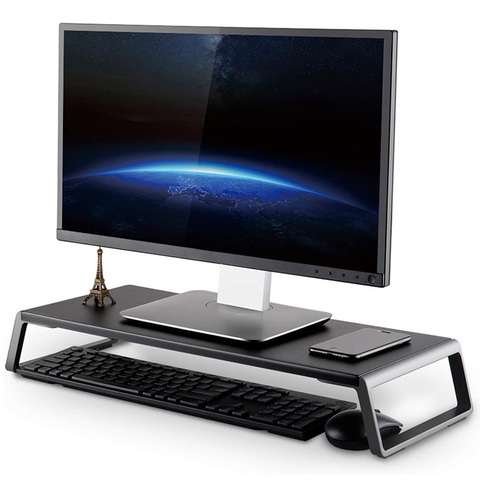 Soporte de Monitor de pie metálico para ordenador portátil, soporte de Monitor para ordenador, portátil, iMac TV, pantalla LCD, impresora ► Foto 1/6