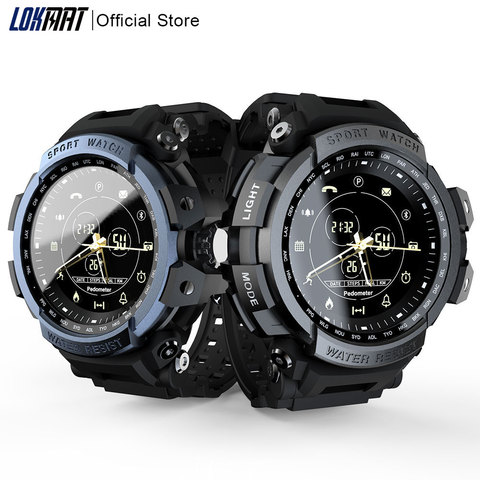LOKMAT-reloj deportivo inteligente profesional para hombre, resistente al agua hasta 5atm, con Bluetooth, recordatorio de llamadas, Digital, para ios y Android ► Foto 1/6