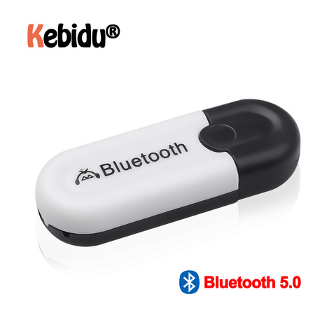 Adaptador USB inalámbrico con Bluetooth 5,0, receptor Bluetooth 3,5, Adaptador de Audio mmAUX para auriculares, altavoces, Kit de coche, receptor de música estéreo ► Foto 1/6