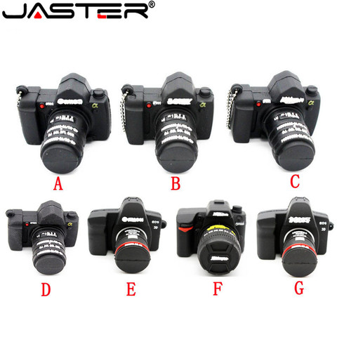 JASTER-unidad flash usb con forma de cámara, 64GB/32gb/4GB/8GB/16GB, memoria Flash USB, cámara para pulgar, regalo ► Foto 1/6