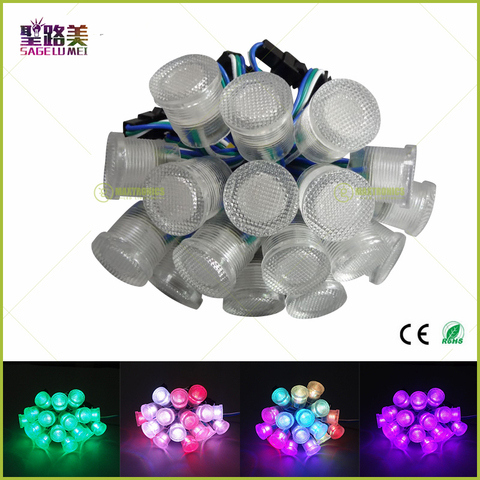 Luz LED impermeable de punto de píxeles, DC5V, WS2811, 20mm de diámetro, SMD5050, RGB, 1 LED, WS2811, IC, módulo de cuerda, al mejor precio, 2017 ► Foto 1/6