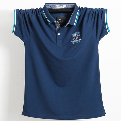 ¡Novedad de 2022! Polo de moda para hombre, Polo de marca para hombre, Camisa Masculina de algodón transpirable para hombre, Polo a rayas de doble cara ajustado ► Foto 1/6
