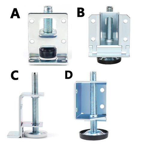 Pies pequeños de altura ajustable para armario, patas de ajuste para muebles, antideslizantes de acero, rodamiento de carga fuerte, protección para suelo, 1/4/8 Uds. ► Foto 1/5