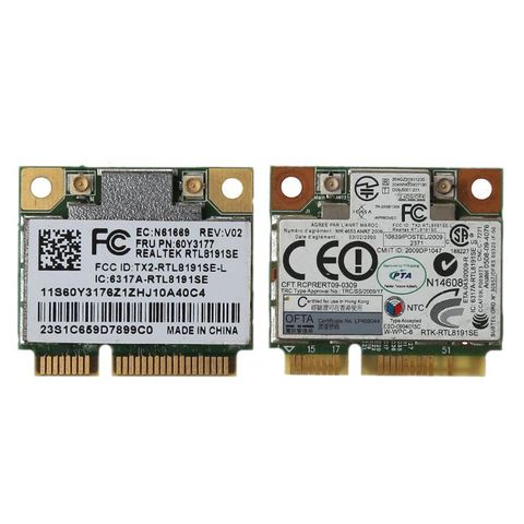 Tarjeta Wifi inalámbrica RTL8191se, medio PCI-E, módulo FRU 43Y6553 60Y3177 para IBM Lenove Thinkpad X200S X201 802.11BGN, accesorios ► Foto 1/6