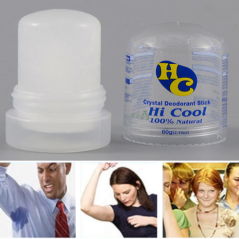 100% desodorante Natural, antitranspirantes, palo desodorante de cristal de aluminio, eliminación de axilas, 60g ► Foto 1/6