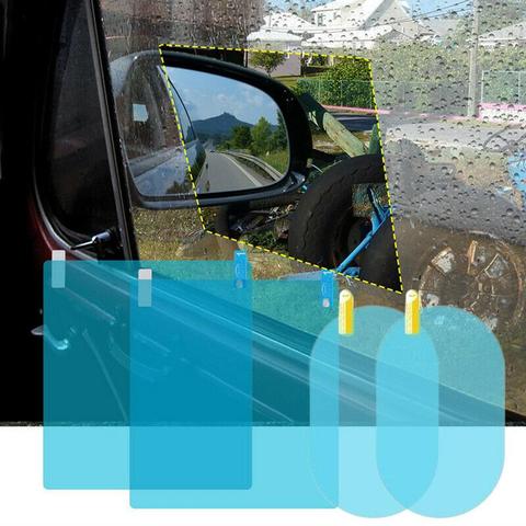 Película impermeable para espejo lateral de coche, película transparente de calidad Superior, antilluvia, multifuncional, impermeable, antiniebla, 4 Uds. ► Foto 1/6