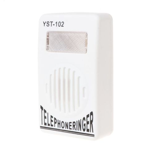 Timbre amplificador de teléfono, anillo para altavoz, luz estroboscópica, campana intermitente, sonido Extra fuerte, colgante de pared ► Foto 1/5