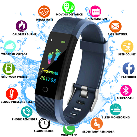 FXM-reloj inteligente para hombre, pulsera deportiva resistente al agua con Bluetooth, Monitor de salud, frecuencia cardíaca, presión arterial, podómetro, 2022 ► Foto 1/6