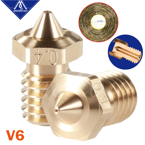 Mellow-boquillas afiladas NF V6 para impresoras 3D, boquillas para impresoras 3D Hotend E3D, extrusora BMG, 1 Uds. ► Foto 1/6