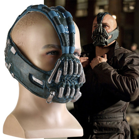 Bane-Máscara de látex para Cosplay del caballero oscuro, tamaño adulto, mitad inferior de la cara, fiesta de Halloween ► Foto 1/6
