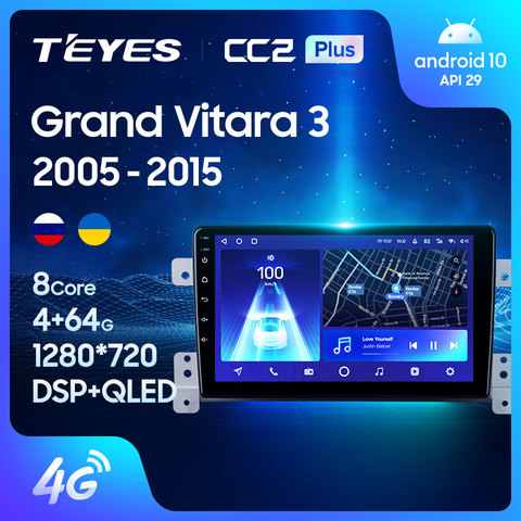 TEYES CC2L CC2 Plus para Suzuki Grand Vitara 3 2005 - 2015 auto Radio Multimedia reproductor de Video GPS de navegación Android No 2din 2 din dvd ► Foto 1/6