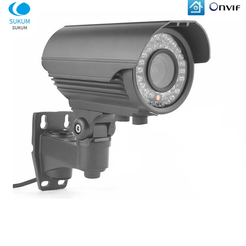 Cámara IP Bullet de 1080P para exteriores, impermeable, CCTV, Zoom Manual 4X, lente de 2,8-12mm, cámara IP de seguridad POE 2MP ► Foto 1/6