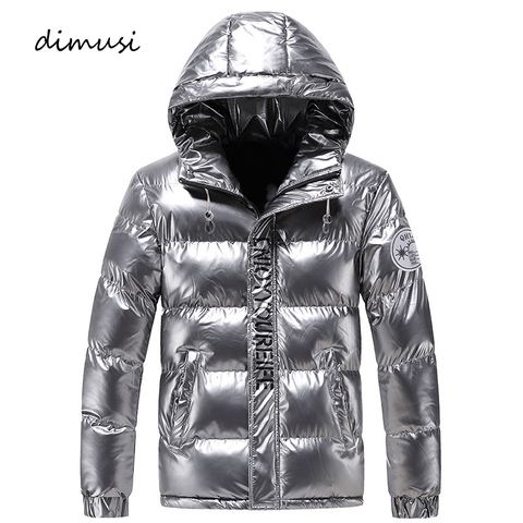 DIMUSI-chaquetas térmicas de algodón para hombre, Parkas cálidas de moda, prendas de vestir informales, ropa de invierno ► Foto 1/5