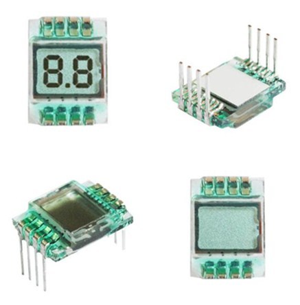 8PIN TN positiva 2 dígitos Panel LCD de segmentos sin fondo pequeño instrumento pantalla ► Foto 1/2