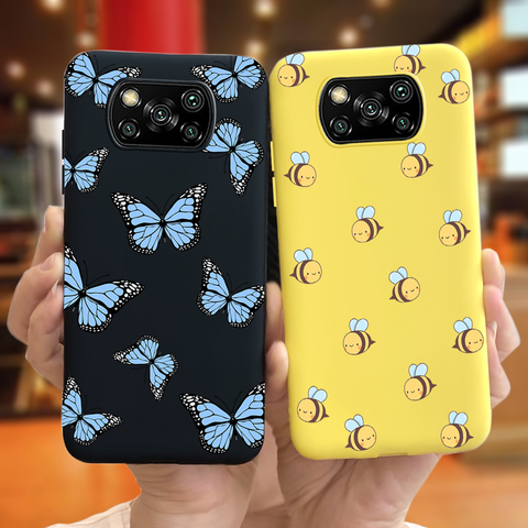 Funda de silicona con dibujos de abeja para Xiaomi Poco X3, funda blanda de TPU con caramelos de unicornio, NFC, M3, F2 Pro, X2 ► Foto 1/6