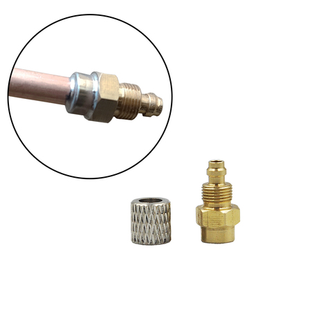 Conector de soldadura de boquilla para tubo de cobre de 4mm OD para cilindro de aceite hidráulico RC 1/12, piezas de remolque de coche ► Foto 1/6