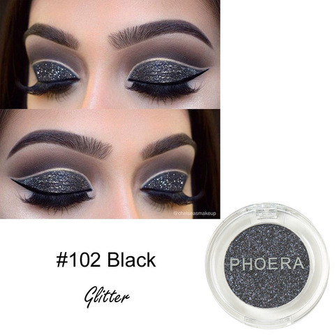 PHOERA-paleta de sombras para ojos, 12 colores, brillo metálico, diamante, resistente al agua, pigmento de sombra de ojos, TSLM2 ► Foto 1/6