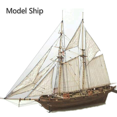 1:100 modelo de barco de vela de ensamblaje de madera DIY, diseñador 3D, barco de vela clásico, proceso de corte láser, rompecabezas, juguetes para adultos ► Foto 1/6