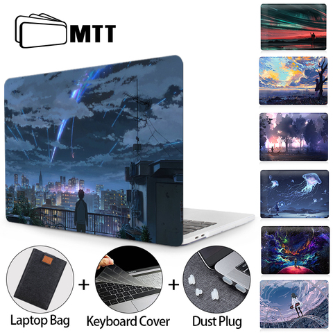 MTT funda de portátil para Macbook Air 11 aire 13 pulgadas cubierta para Apple Mac book Pro Retina 12 13,3 15 16 con la barra táctil A1706 A1989 A1932 ► Foto 1/6