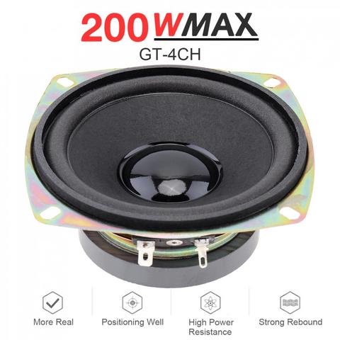 Altavoz Coaxial Universal de 4 pulgadas y 200W para puerta de coche, Audio de coche, música, estéreo, frecuencia de rango completo, Hifi, 1 ud. ► Foto 1/6