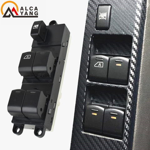 Maestro interruptor del levantador de la ventana de la energía eléctrica para Nissan Qashqai J10 2,0 dCi 4WD Navara D40 vehículos QZ 25401JD001 25401BB60B ► Foto 1/6