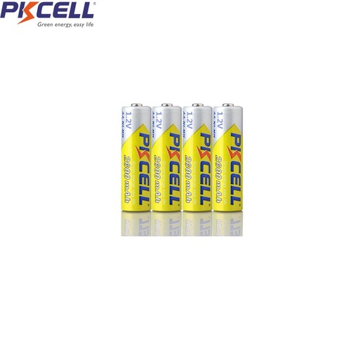 PKCELL-pilas AA de 2600mAh y 1,2 V, pilas recargables de 2A para linternas, cámaras y juguetes, 4 Uds. ► Foto 1/6