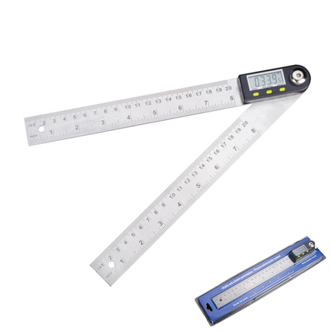 Goniómetro Digital de 200mm/300mm, transportador con regla y ángulo, Inclinómetro de 360 °, medidor buscador de medición de ángulo ► Foto 1/6