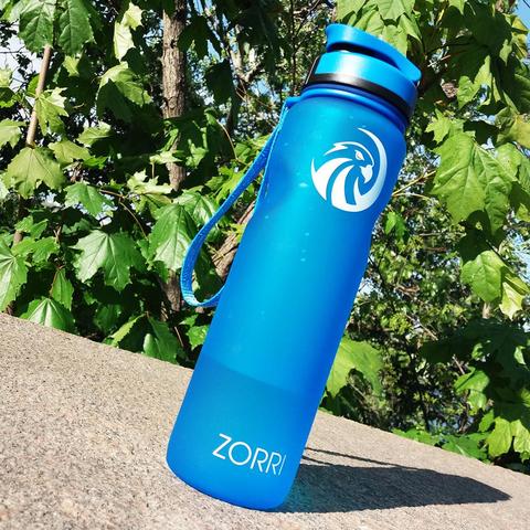 ZORRI-botella de agua de plástico para deportes al aire libre, 600ML /800ML/1000ML, sello con cierre hermético, para escalada ► Foto 1/1