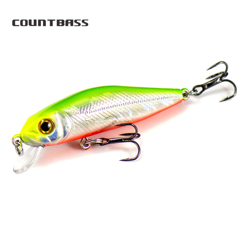 COUNTBASS 55mm 4,7g Minnow Wobblers Señuelos de Pesca de pescador flotante Shad Jerk Your Bait, profundidad de buceo 0,8-1m cebos duros Leurre ► Foto 1/6