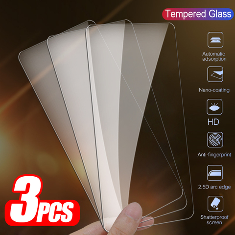 Protector de cristal templado para Xiaomi Poco X3, funda protectora de pantalla, 3 uds. ► Foto 1/6
