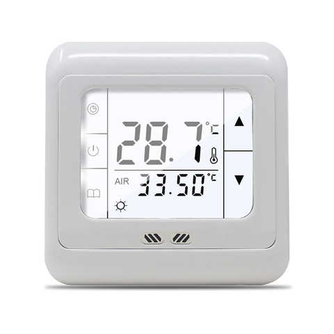 16A táctil Digital pantalla de suelo radiante termostato habitación caliente controlador de temperatura de Control con retroiluminación LCD envío gratis ► Foto 1/6