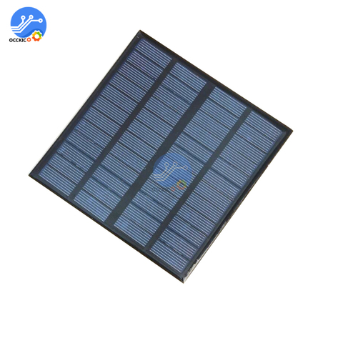 Panel Solar 2V 5V 6V 12V Mini Sistema Solar DIY para la batería cargadores del teléfono celular célula Solar portátil 0,3 W 0,8 W 1W 1,2 W 1,5 W 2W 5W ► Foto 1/6