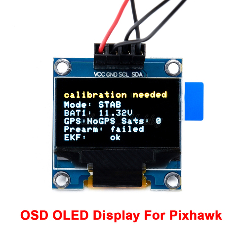 Pixhawk-pantalla OLED OSD para Pixhawk 2.4.8 PIX PX4, Control de vuelo, visualización del estado del vuelo conectado a la interfaz I2C ► Foto 1/6