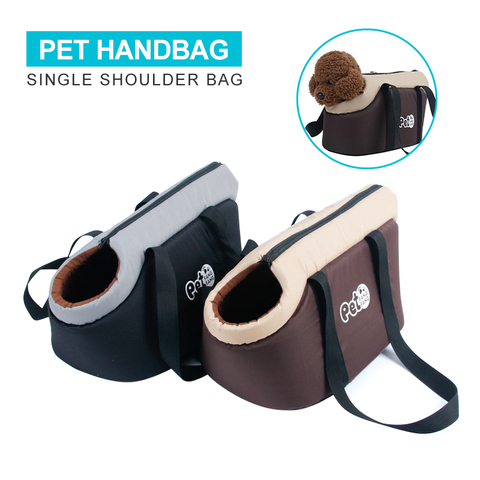 Bolsos de un solo hombro portátil para mascotas, bolsa Oxford de esponja cálida para transportador para perros, bolso para mascotas, bolsa de viaje suave al aire libre para cachorros, productos para perros ► Foto 1/6