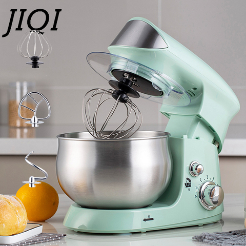 JIQI-tazón de acero inoxidable de 3,5l, batidora eléctrica para crema de Mezclador de alimentos, para amasar, masa, pastel, pan, Chef, batidor de huevos, EU ► Foto 1/3