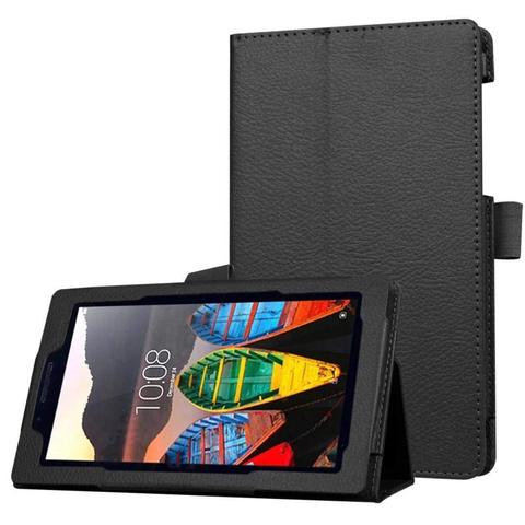 Litchi PU funda de soporte de cuero para Lenovo Tab 3 7 esencial 710F 710M 710X tablet caso de lenovo TB3-710F TB3-710M imán cubierta ► Foto 1/1