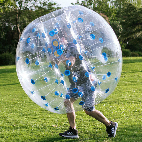 1,2 m 1,5 m 1,7 m burbuja inflable pelota de fútbol pelota de choque burbuja de fútbol inflable Zorb humanos Hamater bola adultos o niños ► Foto 1/6