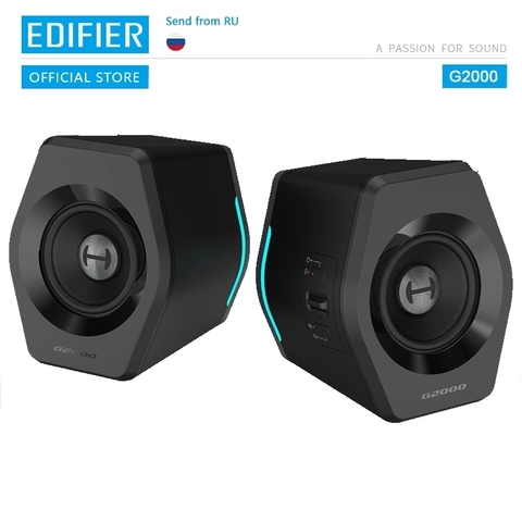 EDIFIER G2000 altavoz para juegos 16W RMS salida de potencia 2,75 pulgadas Unidad de rango completo Bluetooth USB tarjeta de sonido entrada auxiliar ► Foto 1/6