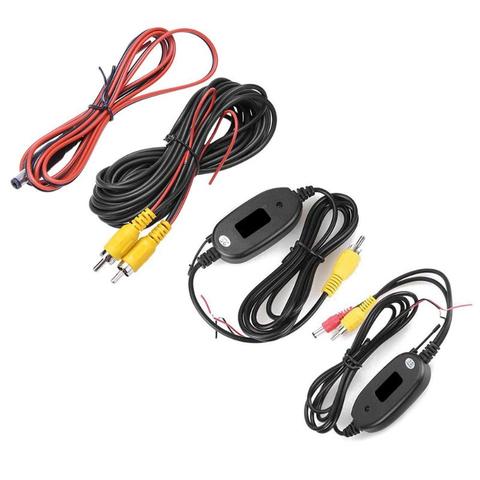 Cable de vídeo de tipo RCA para coche de 6m y 20 pies para cámara de Vista trasera de coche, Kit receptor de Video inalámbrico de 2,4 GHz para cámara de marcha atrás de estacionamiento ► Foto 1/6